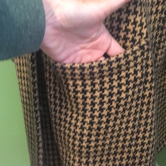 SAG HARBOR Houndstooth coat in brown and black - Picture 3 of 6
